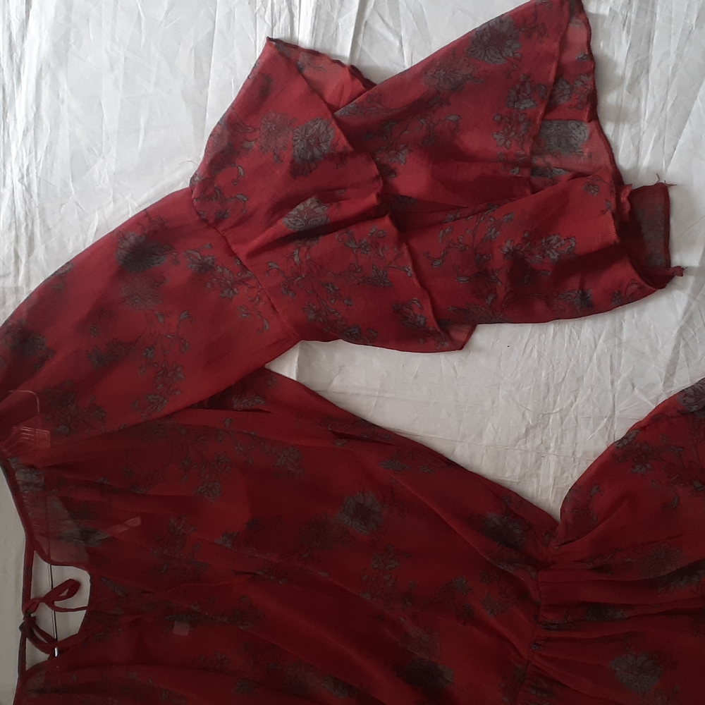 Free people Drop Waist tiered layered bottom bohemian tunic top si… - Picture 7 of 14